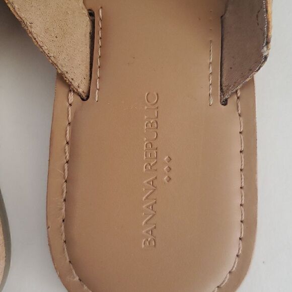 Banana Republic Womens Snake Print Sandals Yellow Size 8 - Picture 5 of 8